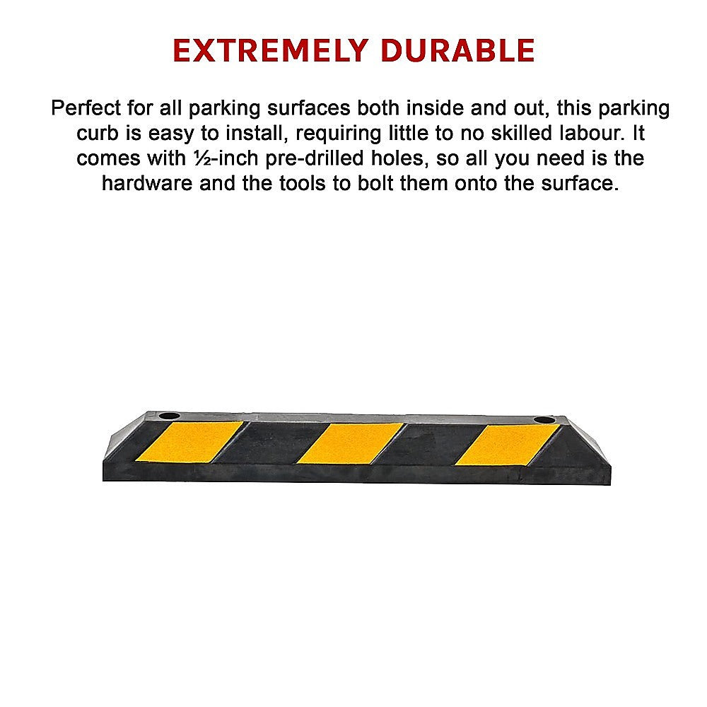 Heavy Duty Rubber Curb Parking Guide