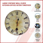 Large Vintage Wall Clock