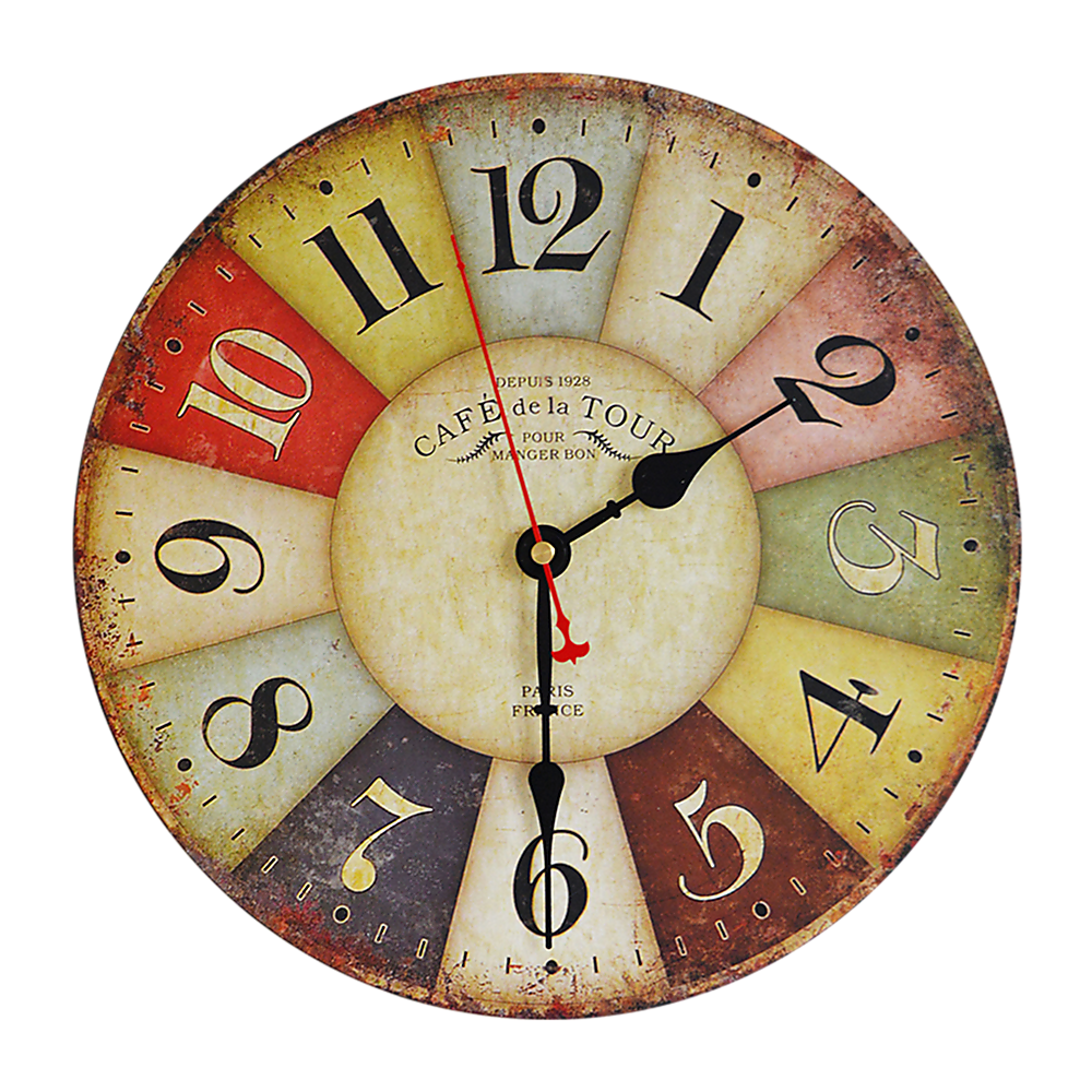 Large Colourful Wall Clock