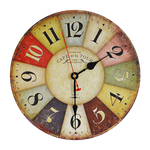 Large Colourful Wall Clock