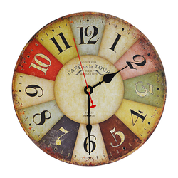 Large Colourful Wall Clock