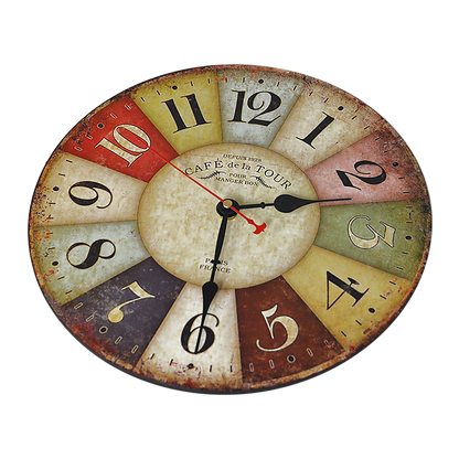 Large Colourful Wall Clock