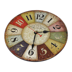 Large Colourful Wall Clock