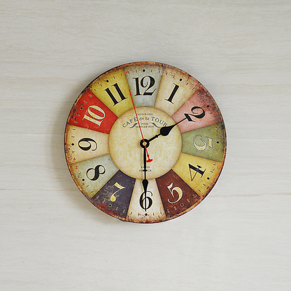 Large Colourful Wall Clock