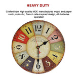 Large Colourful Wall Clock
