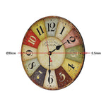 Large Colourful Wall Clock