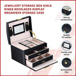Girls Jewellery Storage Organiser Box
