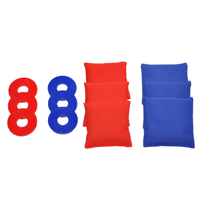 2-in-1 Three-Hole Bags and Washer Toss Combo Cornhole Portable Outdoor Games