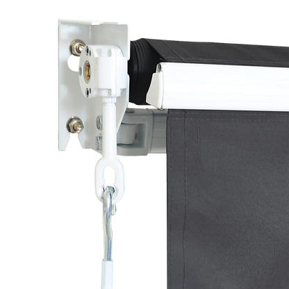 Outdoor Folding Arm Awning Retractable Sunshade Canopy Grey