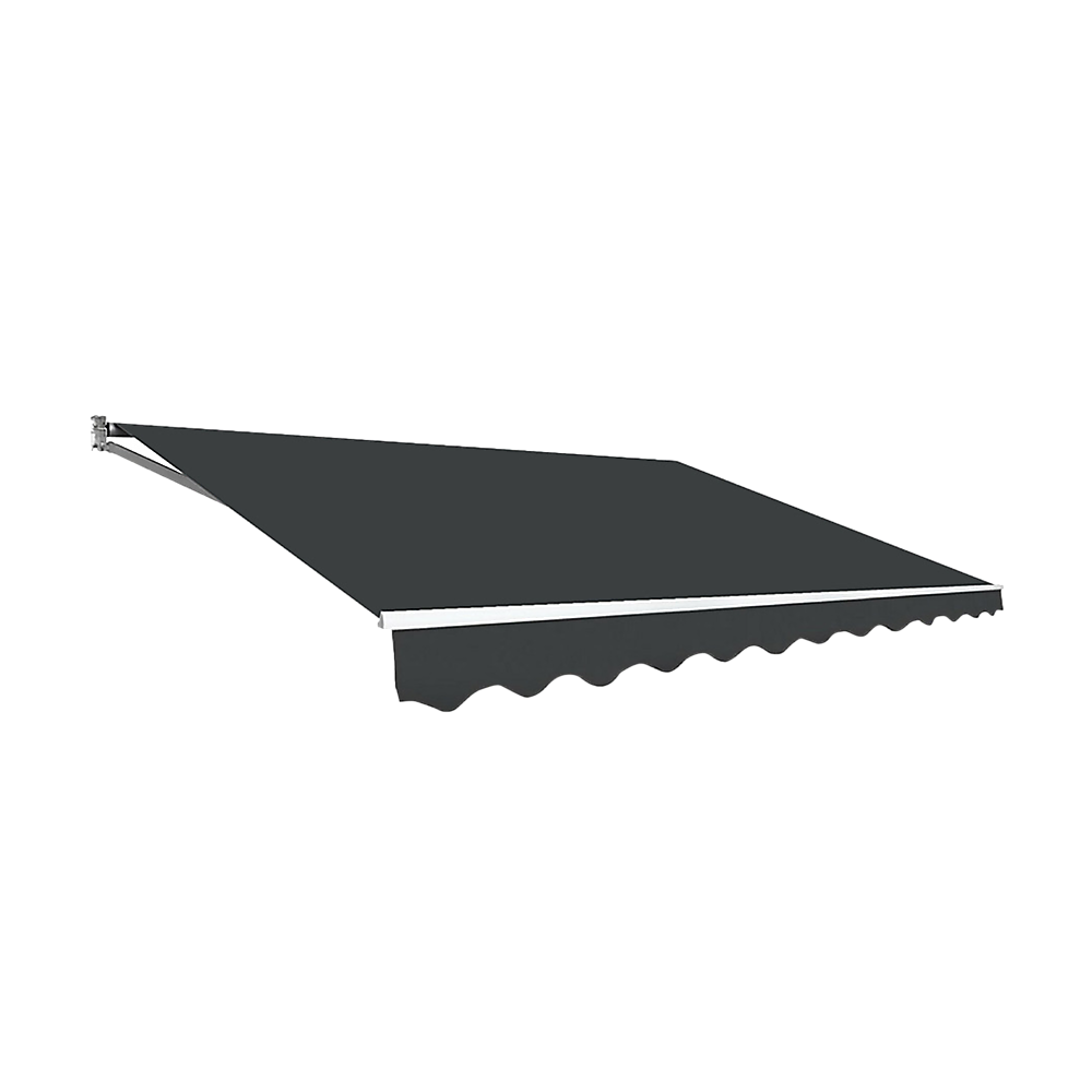 Outdoor Folding Arm Awning Retractable Sunshade Canopy Grey