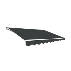 Motorised Outdoor Folding Arm Awning Retractable Sunshade Grey