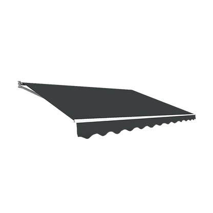 Motorised Outdoor Folding Arm Awning Canopy Grey