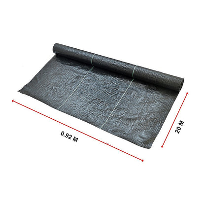 Heavy Duty Weed Control Pp Woven Fabric, 0.92M X 20M
