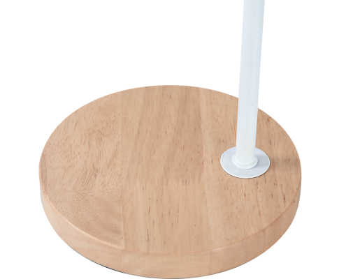 Modern Table Lamp Desk Light Timber Base Bedside Bedroom White