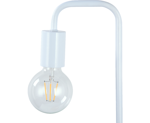 Modern Table Lamp Desk Light Timber Base Bedside Bedroom White