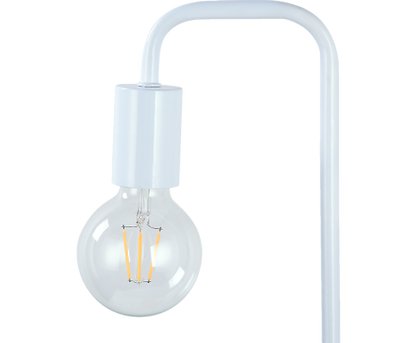 Modern Table Lamp Desk Light Timber Base Bedside Bedroom White