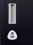 12 Door Locker for Office Gym - Black