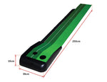 Indoor Practice Putting Green - Inclined Ball Return Mat