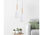 White Pendant Lighting Kitchen Lamp Modern Pendant Light Bar Wood Ceiling Lights