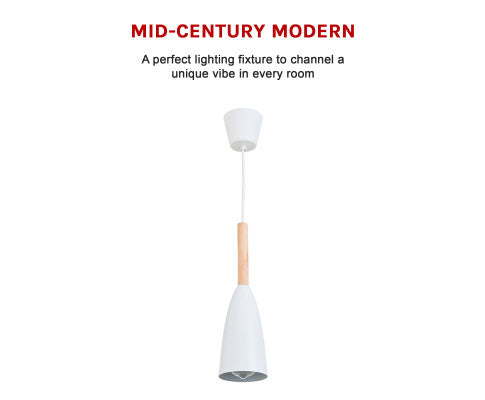 White Pendant Lighting Kitchen Lamp Modern Pendant Light Bar Wood Ceiling Lights
