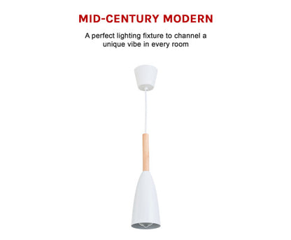 White Pendant Lighting Kitchen Lamp Modern Pendant Light Bar Wood Ceiling Lights