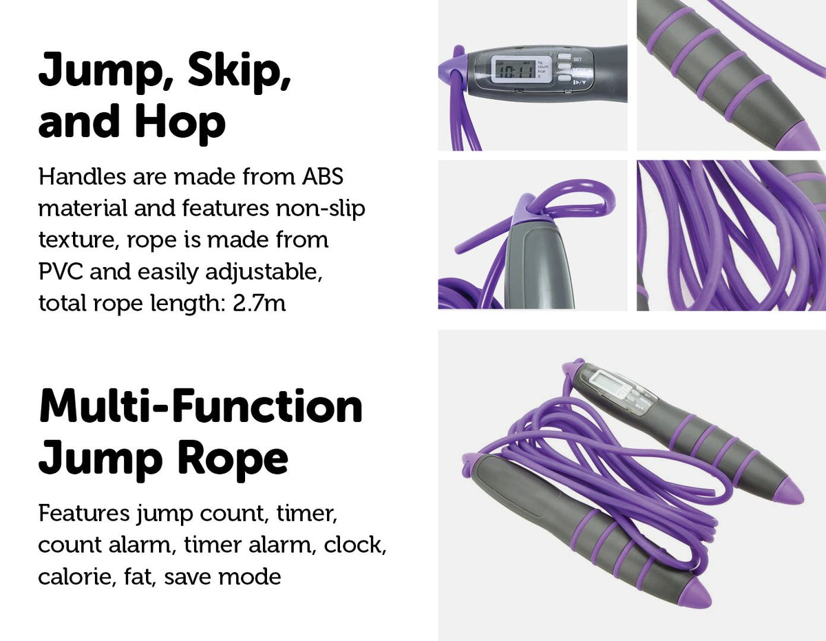 LCD Skipping Jumping Rope - Purple