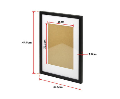 Photo Frames Collage Black A3 Picture Frame Wall Set Home Decor 3Pcs