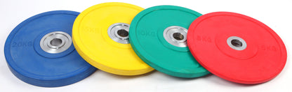 Set Of 2 X 5KG Rubber Bumper Weight Plate