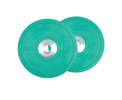 Set Of 2 X 10Kg Pro Olympic Rubber Bumper Weight Plate