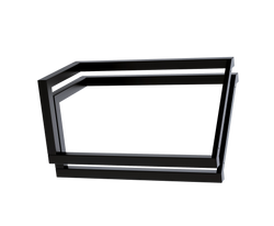 V Shaped Table Bench Desk Legs Fully Welded - White/Black