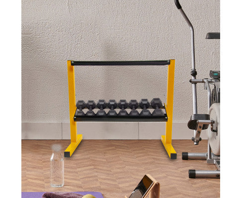  2 Tier Dumbbell Weights Storage Rack
