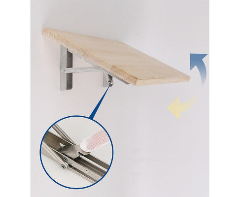 Heavy Duty Stainless Steel Folding Table Bracket (2X 10", 50Kg Load)