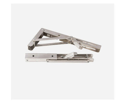 Heavy Duty Stainless Steel Folding Table Bracket (2X 10", 50Kg Load)