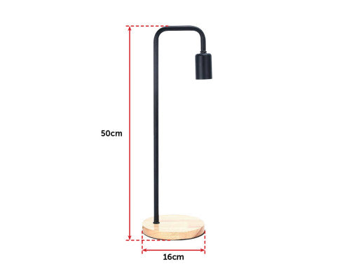 Modern Table Lamp Desk Light Bedside Bedroom Black