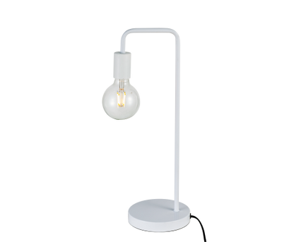 Modern Table Lamp Desk Light Base Bedside Bedroom White