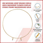 2M Wedding Hoop Round Circle Arch Backdrop Flower Display