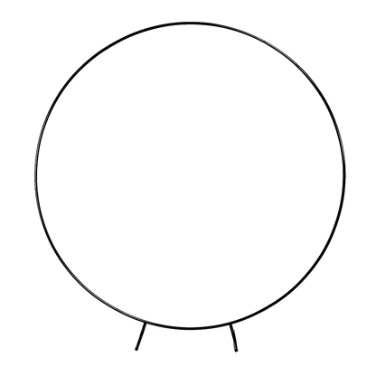 2M Wedding Hoop Round Circle Arch Backdrop Flower Display Stand Frame Background Black