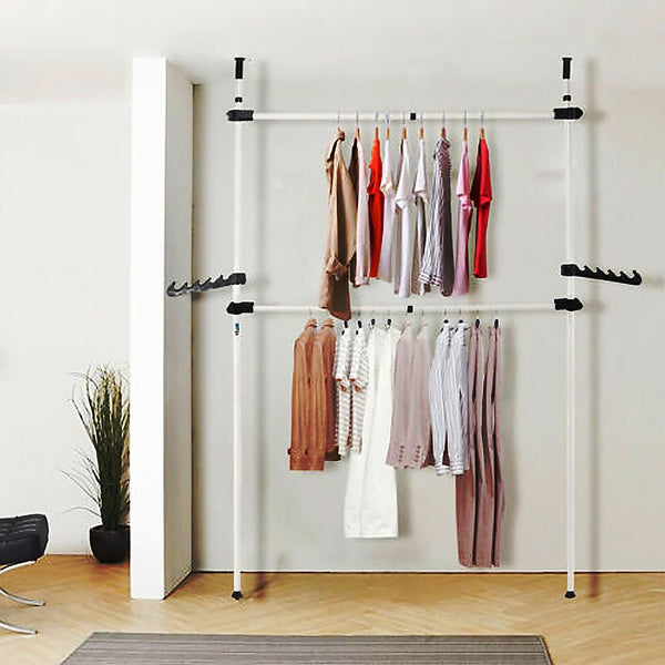  Heavy Duty Adjustable Clothes Rail Garment Display Stand