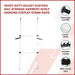 Heavy Duty Adjustable Clothes Rail Garment Display Stand