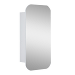 Rectangle Wall Hung Bathroom Mirror Shaving Cabinet Vanity Matte White