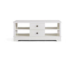 White Coastal Style Coffee Table With Drawers