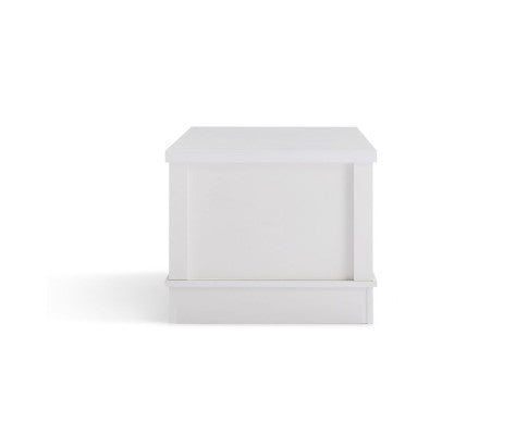 White Coastal Style Coffee Table With Drawers