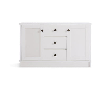 Margaux White Coastal Style Sideboard Buffet Unit