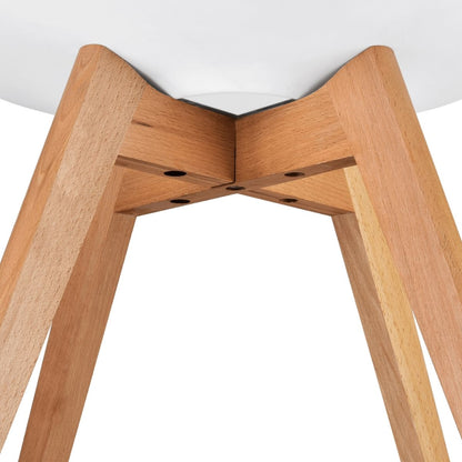 Mid-Century Design Dining Chair Set of 2-White