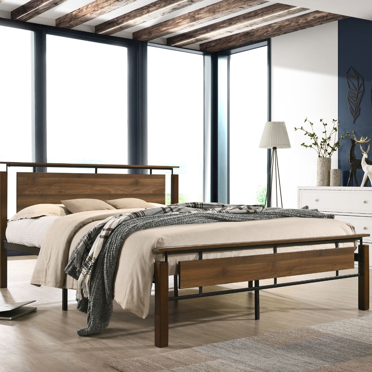 Industrial King Size Bed 
