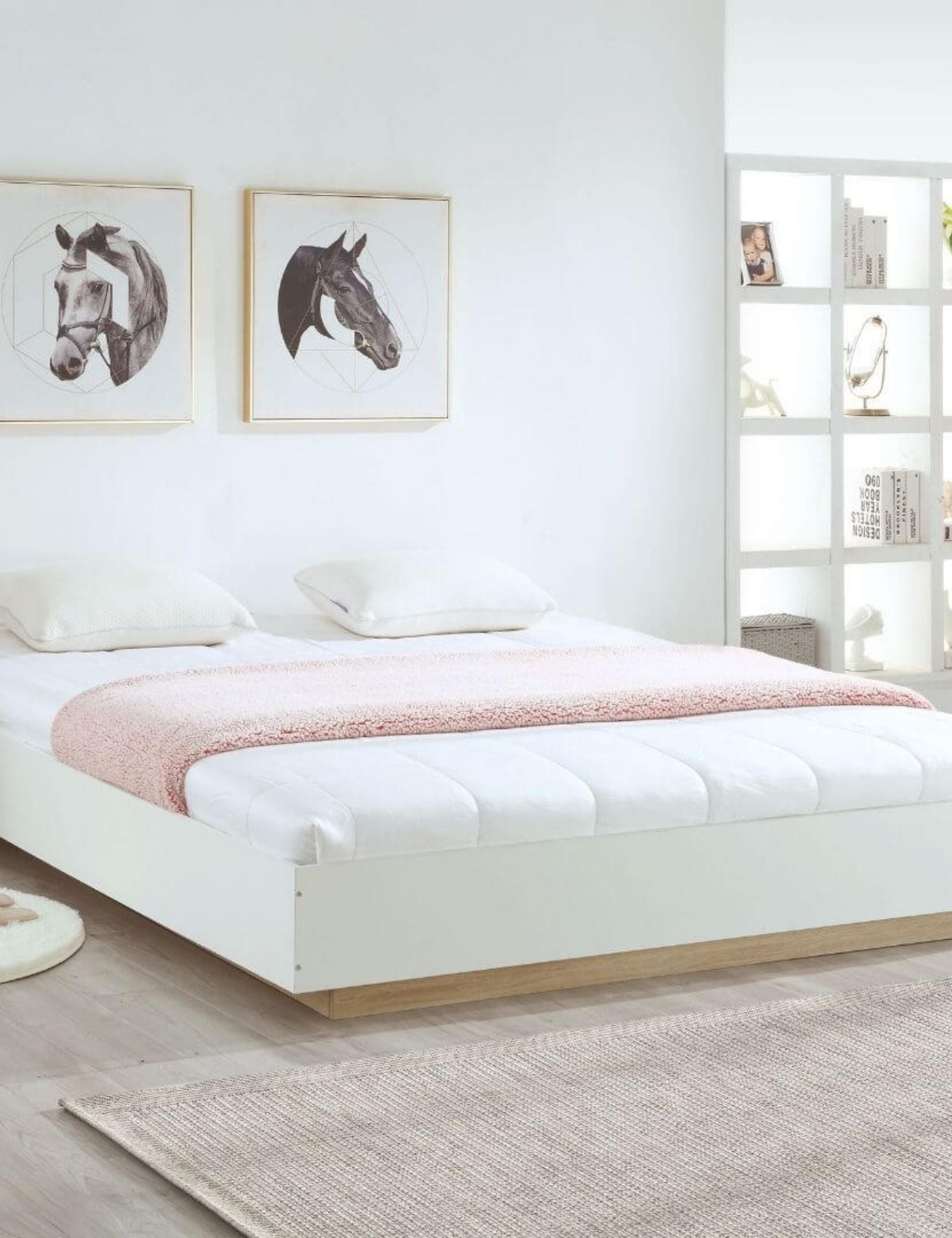 Coastal Styling Bedframe White Oak