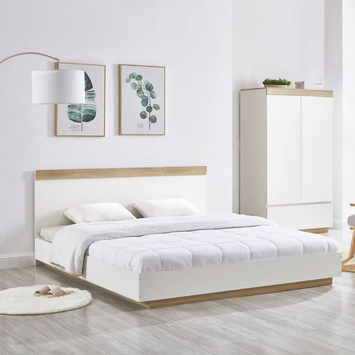 Coastal Bed Frame White Oak