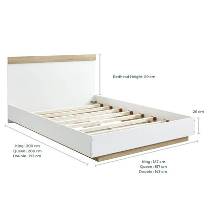 Coastal Bed Frame White Oak