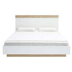 King Size Bed Frame White Oak