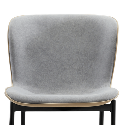 Mid-Century Design Dining Chair Set of 2-Grey 
